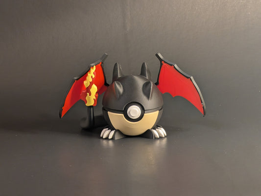 Charizard Pokeball, Pokemon Inspired Collectable Gift Decor