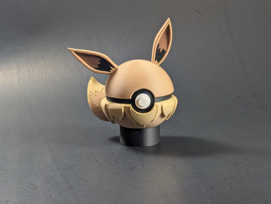 Eevee Pokeball, Pokemon Inspired Collectable Gift Decor