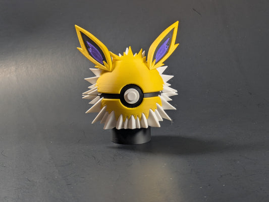Jolteon Pokeball, Pokemon Inspired Collectable Gift Decor