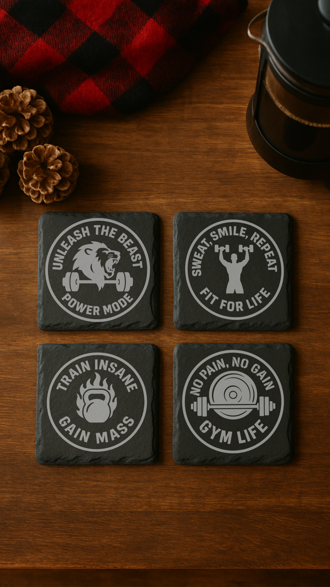 Gym Rat Coaster Set #1